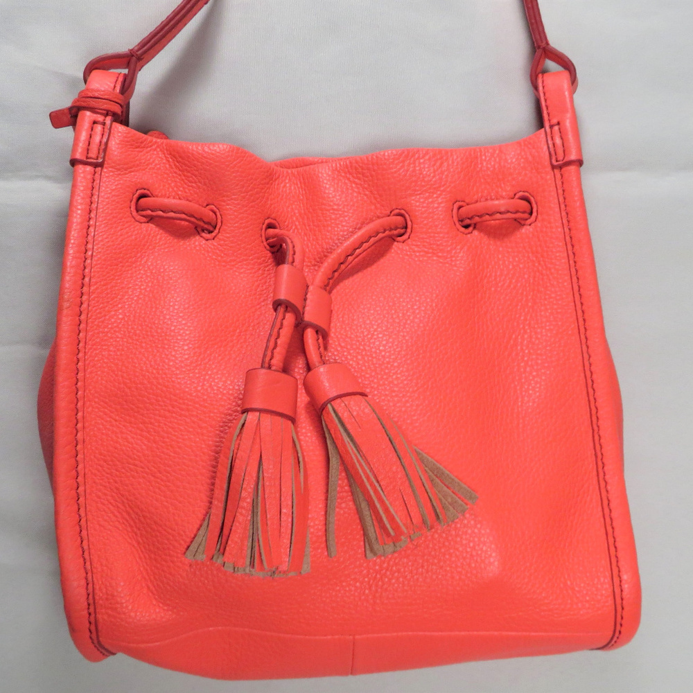 Fossil Womens Shoulder Bag Crossbody Leather Neon
